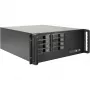 Rackmount korpuss INTER-TECH IPC 4U-4508 Melns — 4U servera/datora šasija, stiprināšana statīvā