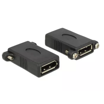 DeLOCK DisplayPort 1.1 savienotājs F-F melns