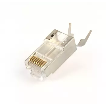 GEMBIRD RJ45 CAT7 8P8C savienotāji ar 15 µm zeltu, FTP/SFTP, 50 gab.
