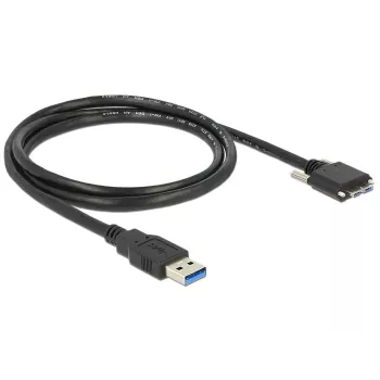 DeLOCK USB 3.0 kabelis 1m Micro-USB B melns