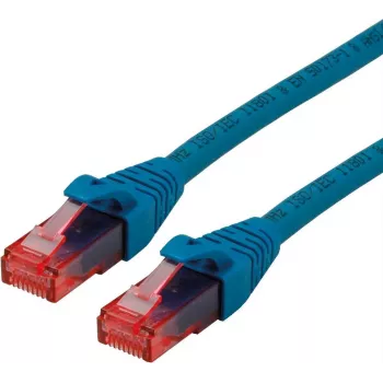 ROLINE Patch kabelis RJ-45 (T) uz RJ-45 (T) 3 m UTP CAT 6 Halogēns bez halogēna, veidots, dzīslots, zils (21.15.2543)