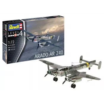 Plastmasas modeļa komplekts REVELL Arado AR-240 1/72 mērogs — lidmašīnas saliekamais modelis