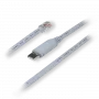 Kabeļa dzimuma pārveidotājs TELTONIKA PR2UR18M — RJ-45 uz USB 2.0 Type-A, 1,8 m, pelēks