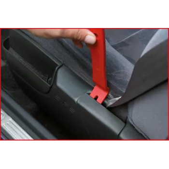 ks tools 911.8105 Interjēra apdares noņemšanas instrumentu komplekts — 6 plastmasas un metāla kniežu instrumenti