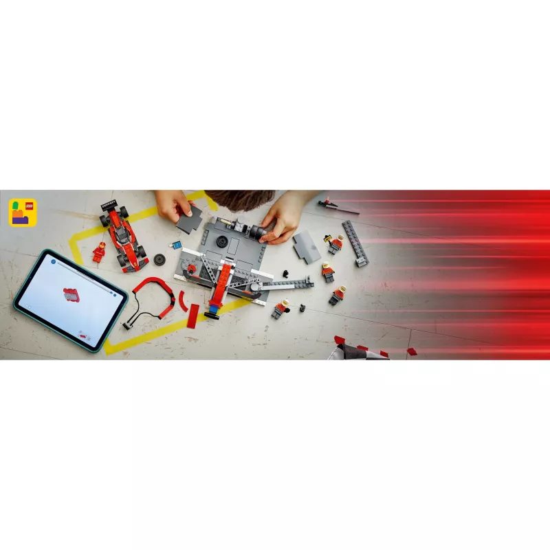 LEGO City F1 Pit Stop komplekts 60443 — Ferrari F1 mašīna, 322 detaļas, 5 minifigūras, vecumam no 6 gadiem