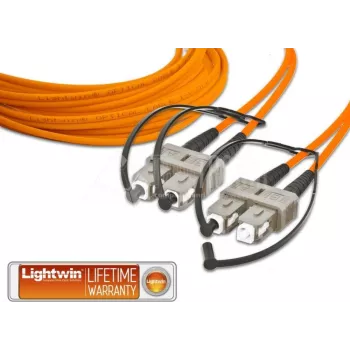 Lightwin optiskais patch kabelis SC daudzmodu (M) – SC daudzmodu (M) 10 m 50/125 µm OM2 (LDP-50 SC-SC 10.0)