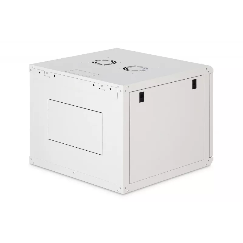 Sienas stiprināms 19 collu skapis DIGITUS Dynamic-N DN-37106 — 9U, 600x600 mm, IP20, atslēgas slēdzene