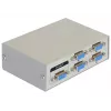 DeLock Switch VGA 4 port manuāls divvirzienu - ekrāna slēdzis - 4 x VGA - Galddatora (87635)