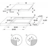 Gorenje GI6432BCWF Melna iebūvējamā 60 cm zonas indukcijas plīts ar 4 zonām