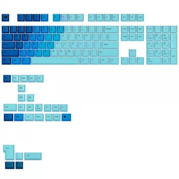 Keycaps GLORIOUS PBT Dye-Sub Gradient GPBT OCN ANSI izkārtojums