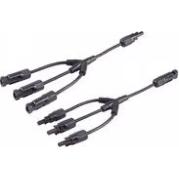 shiverpeaks ®-PV4 T-Adapter kabeļu komplekts, 3/1, 4mm², melns/melns, 30cm (BS02-21033)