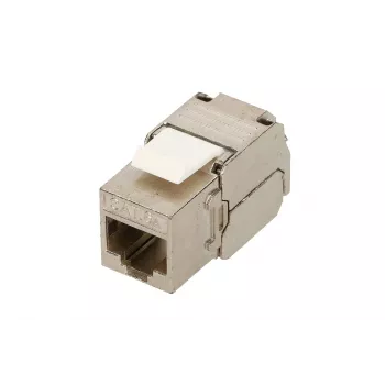 Extralink Keystone CAT6A STP RJ45 leņķveida metāla keystone ligzda, viena porta