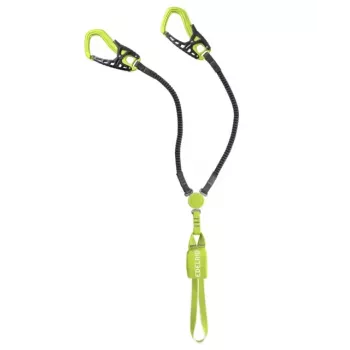 Aiztures trose Edelrid CABLE COMFORT TRI — melns/zaļš, 532 g, minimālais lietotāja svars 40 kg