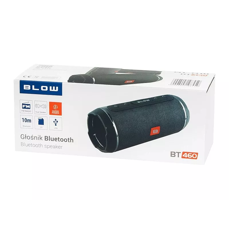 BLOW BT460 Pārnēsājams stereo skaļrunis Melns, Sudrabs 10 W
