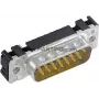Harting 09 65 261 6712 D-Sub 2 vīrišķais vadu savienotājs, 15 kontakti