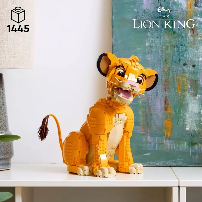 LEGO Disney Jaunais Simba — Karalis Lauva Kolekcionējama Dzīvnieka Figūras Būvēšanas Komplekts Pieaugušajiem