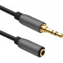 Audio pagarinātāja kabelis helos 288711 — 3.5 mm ligzda, 0.5 m
