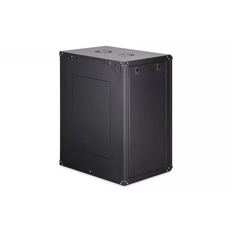 Sienas stiprinājuma tīkla skapis 19 inch Dynamic-N 16U 600x450 melns DN-37113