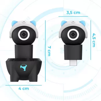 Subsonic Playcam 1080 2in1 HD Mini kamera Nintendo Switch 2 gaiši zilā krāsā