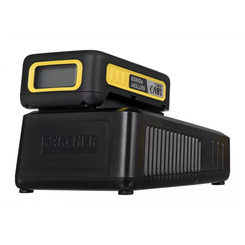 Akumulatora un lādētāja komplekts Karcher Power 18 V 2,5 Ah, 1 akumulators, 1 lādētājs, dzeltens