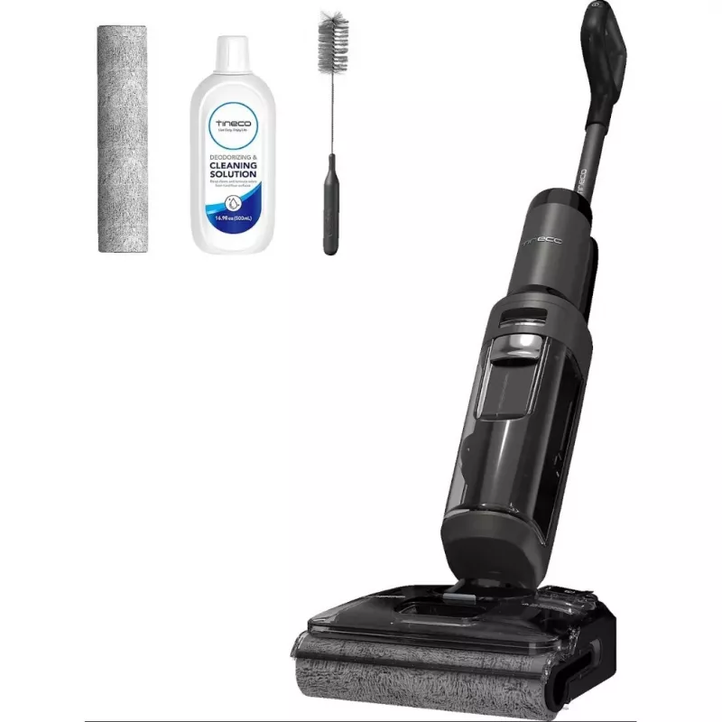 Stikla putekļsūcējs Tineco S6 Stretch Extreme, akumulatora, sausā un slapjā tīrīšana, bez maisa, 20000 Pa, 220 W, 78 dB, melns/pelēks, cilpas rokturis