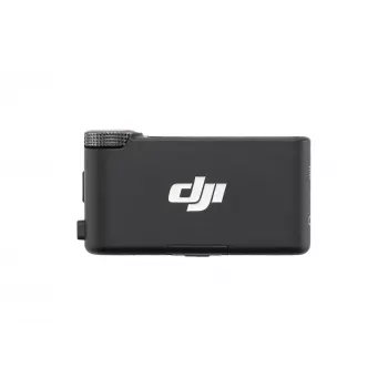 Mikrofona uztvērējs DJI Mic 3 kameras stiprinājums melns — ar bateriju, 3,5 mm audio un USB kabeļiem