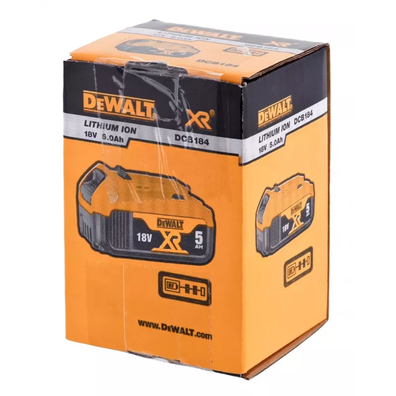 Dewalt 18V XR 5Ah Li-Ion slīdēšanas akumulators