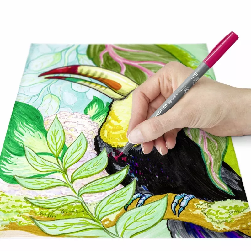 Staedtler Design Journey 371 BK4-2 pigmenta otu pildspalvu kopa, Lake Colors, 4 gab.