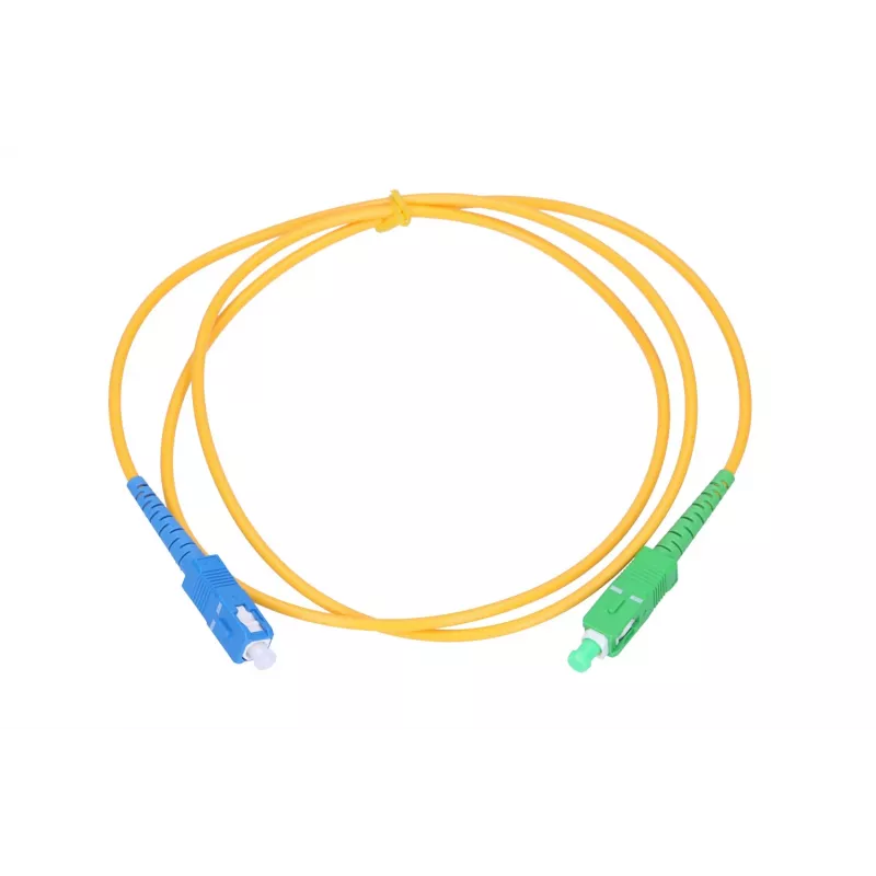 Extralink SC/APC uz SC/UPC vienmoda vienkāršs patchvads G.652D 3 mm, 2 m