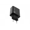 Natec Ribera NUC-2058 tīkla lādētājs, 18 W, 1x USB-A, līdz 3 A, Quick Charge 3.0, Samsung AFC, Huawei FCP/SCP, melns
