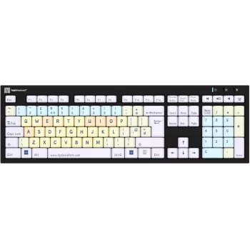LogicKeyboard Dyslexie Keyboard Nero UK — tastatūra ar disleksijai draudzīgiem taustiņiem, UK izkārtojums, PC