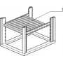 SCHROFF Plaukts statisks (Universāls eiroplaukts) - FACHB.UNI.STAT.600B500T 7021 (22117851)
