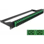 Patch Panel DeLOCK 43393 1U 19 inch SC šķiedras savienotājiem