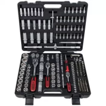 KS Tools 1/4 inch + 3/8 inch + 1/2 inch Uzgriežņu atslēgu komplekts 195 daļas 917.0795