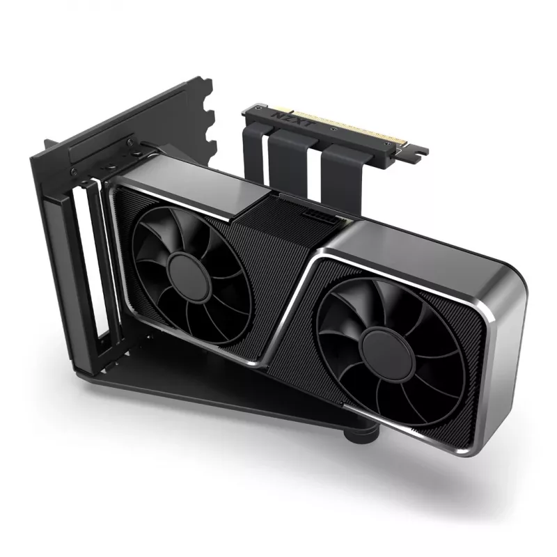 Grafikas kartes vertikālais stiprinājums NZXT AB-RH175-B1, melns, 144.7x150.4x186.8 mm