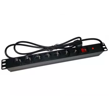 Alantec PZ071U pagarinātājs 1,8 m 7 kontaktligzdas iekštelpām Melns