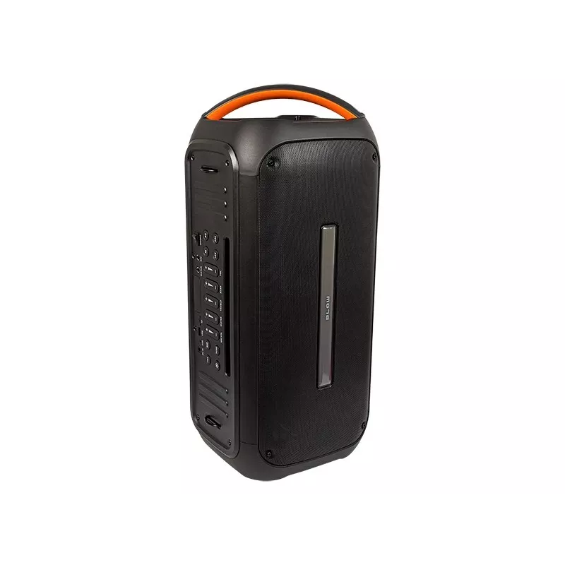 BLOW DJBOX 30-392# Bluetooth skaļrunis 250 W ar tālvadības pulti un mikrofonu, USB, microSD, AUX, TWS, iebūvēts akumulators, melns