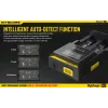 Akumulatoru lādētājs Nitecore D2 — 2 slotu lādētājs AA/AAA/AAAA/C baterijām, 100–240V ieeja, 4.2V izeja, melns