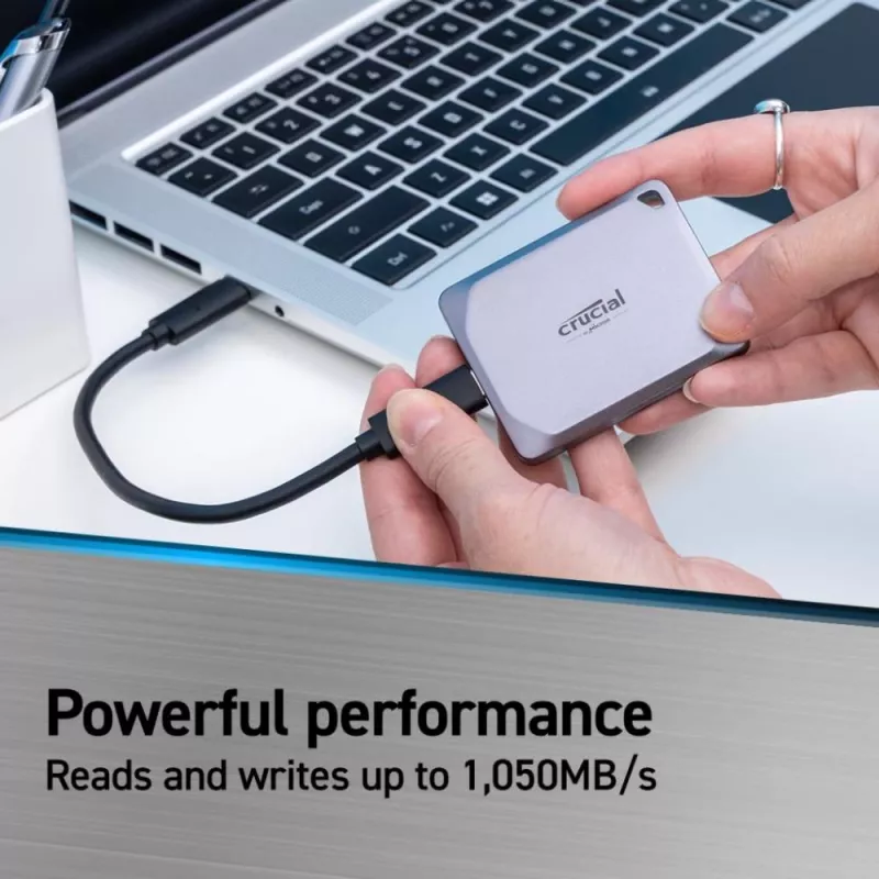 Crucial X9 Pro 4TB ārējais SSD USB 3.2 Gen2 Type-C pārnēsājams disks