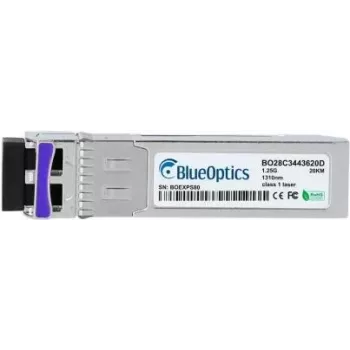 BlueOptics 37973274-BO optiskās šķiedras SFP raiduztvērējs, cSFP interfeiss, 1250 Mbit/s, sudraba krāsa