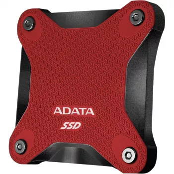 Ārējais SSD ADATA SD620 1 TB, portatīvais, USB 3.2 Gen 2 (Micro-USB B), lasīšana 520 MB/s, rakstīšana 460 MB/s, triecienizturīgs, sarkans