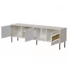 TV skapis cama meble INSERTO 3D1W 190x40x62 cm kašmira apdare ar LED