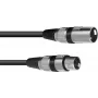 XLR savienojuma kabelis Omnitronic 30220400 — 1x XRL vīrišķais uz 1x XLR sievišķo, 0,5 m