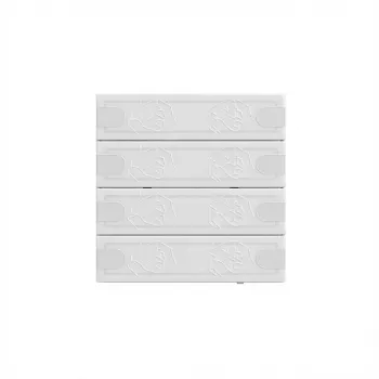 Gira Tastsensor 4 Komfort TS4 ws 5004003, 4-pogu KNX skārienjutīgs sensors, balts