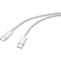 Renkforce USB kabelis USB-C® spraudnis, USB-C® spraudnis 1.00 m Balts Vītā pāra RF-6056878