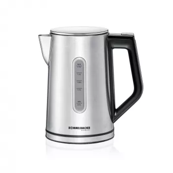 Elektriskā tējkanna Rommelsbacher WK 3000 — 1,7 L, 3000 W, nerūsējošais tērauds & melna