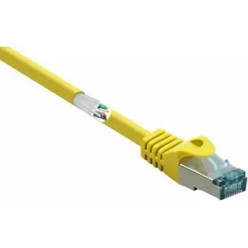 RENKFORCE RF-5088652 RJ45 tīkla kabelis, CAT 6a S/FTP, 5,00 m, dzeltens, liesmu slāpējošs, 1 gab.