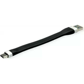 ROLINE 11.02.9014 USB kabelis 0,11 m USB 3.2 Gen 1 (3.1 Gen 1) USB A USB C Melns