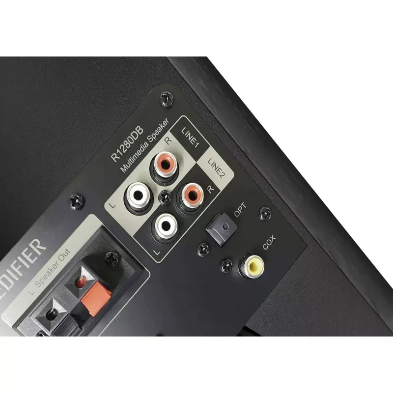 EDIFIER R1280DB aktīvie skaļruņi, 42 W, universāli, melni, bezvadu, 85 dB, 55–20000 Hz