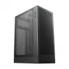 PC korpuss DeepCool CH170 PLUS Tower Black — micro-ATX/mini-ITX, rūdīts stikls, USB-C, barošanas bloks augšpusē